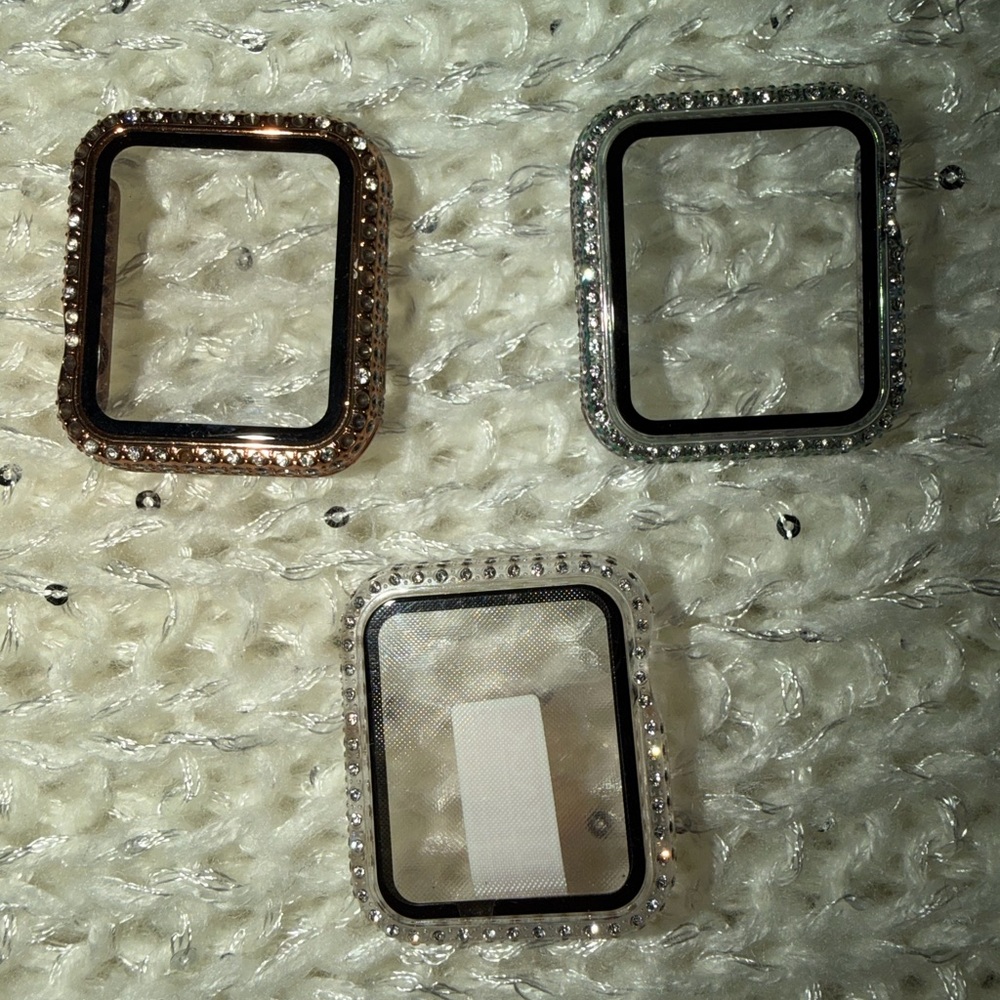 Set of Three Rhinestone Watch Bezels
